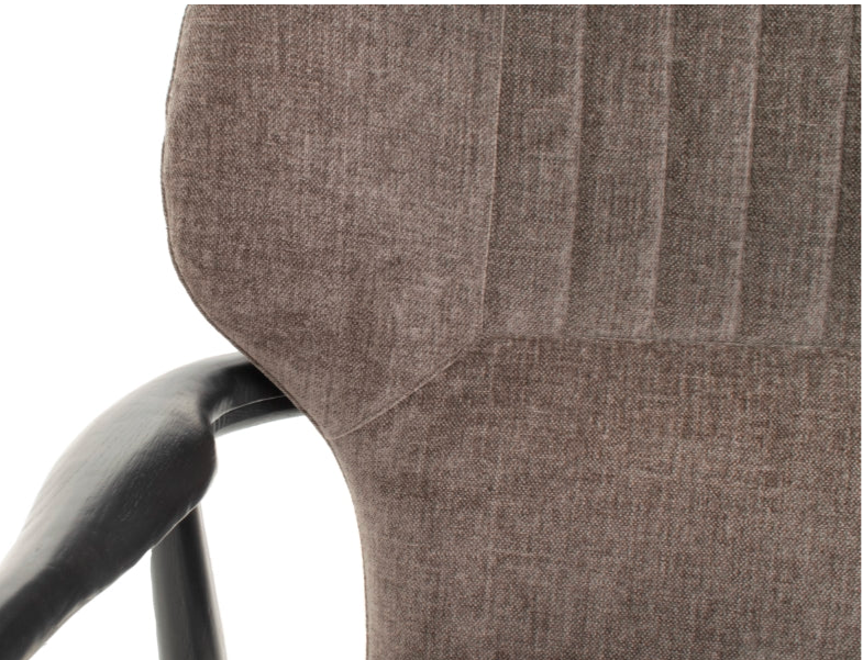 Bailey Chair in Mouse Chenille Fabric
