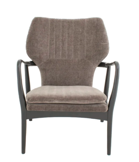 Bailey Chair in Mouse Chenille Fabric