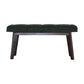 Nordic Style Emerald Velvet Hallway Bench