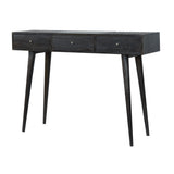 3 Drawers Console Table in Ash Black