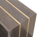 Cairo Coffee Table with Brass Details