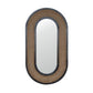 Rattan Mirror in Carbon Black