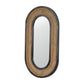 Rattan Mirror in Carbon Black