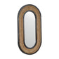 Rattan Mirror in Carbon Black