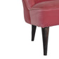 Petite Pink Velvet Deep Button Chair