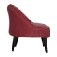 Petite Pink Velvet Deep Button Chair