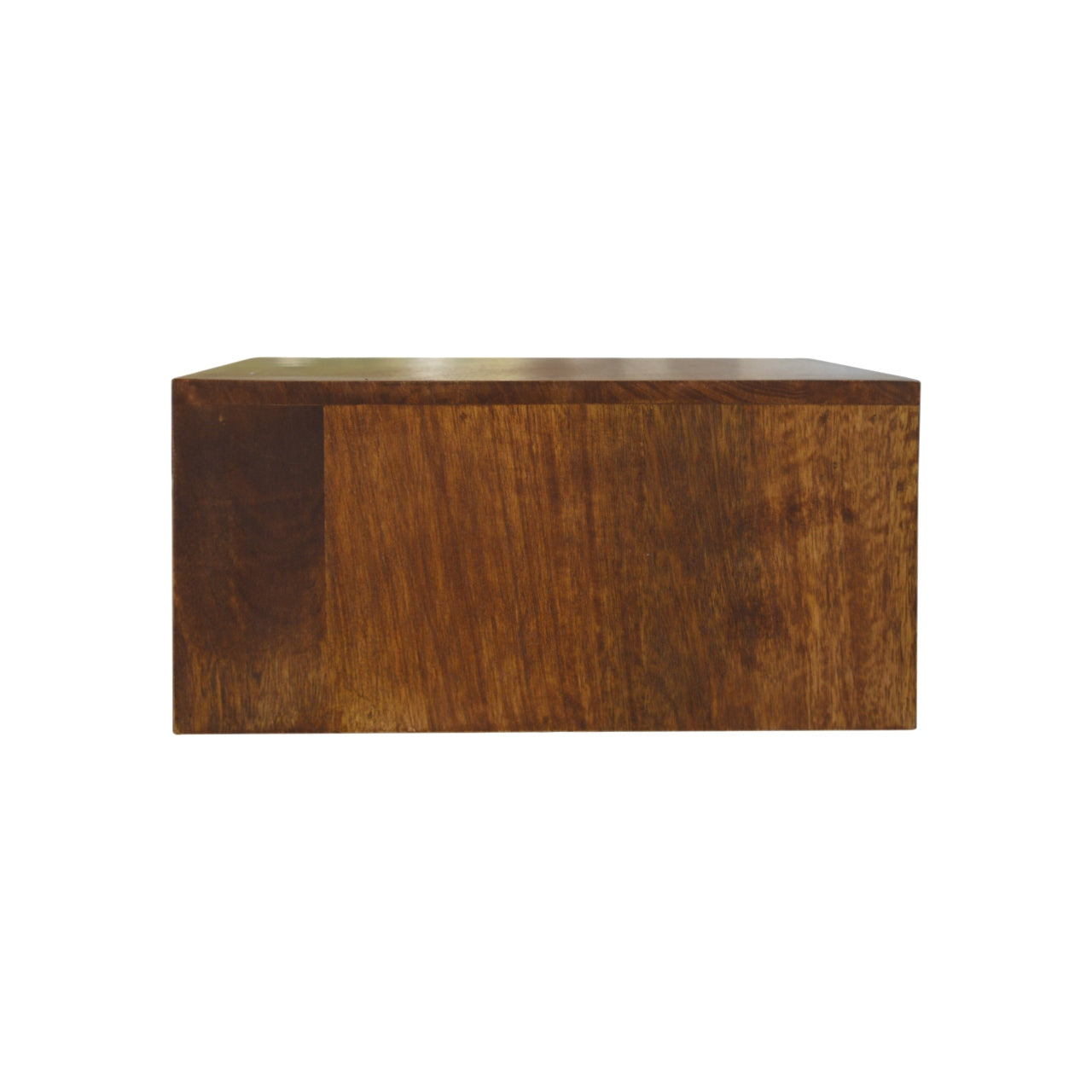 Gold Art Pattern Chestnut Wall Mounted Bedside