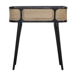 Rattan Tray Table in Ash Black for Stylish Home Décor