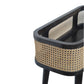 Rattan Tray Table In Ash Black