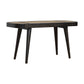 Rattan Bench in Ash Black