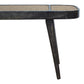 Rattan Bench in Ash Black