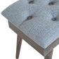 Tweed Storage Bench in Black