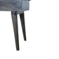 Tweed Storage Bench in Black
