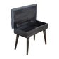 Tweed Storage Bench in Black