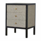 Faux Leather Bedside Table