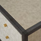 Faux Leather Bedside Table