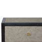 Faux Leather Bedside Table