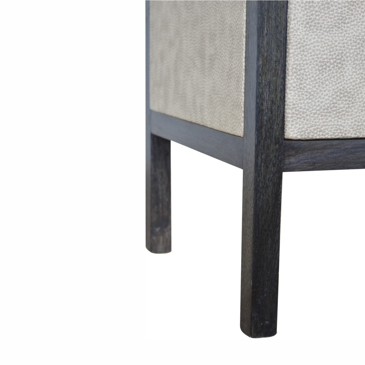 Faux Leather Bedside Table