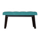 Nordic Style Aqua Velvet Hallway Bench