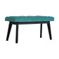 Nordic Style Aqua Velvet Hallway Bench