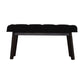 Nordic Style Black Velvet Hallway Bench
