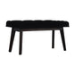 Nordic Style Black Velvet Hallway Bench