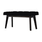 Nordic Style Black Velvet Hallway Bench