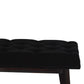 Nordic Style Black Velvet Hallway Bench
