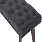 Nordic Style Black Velvet Hallway Bench