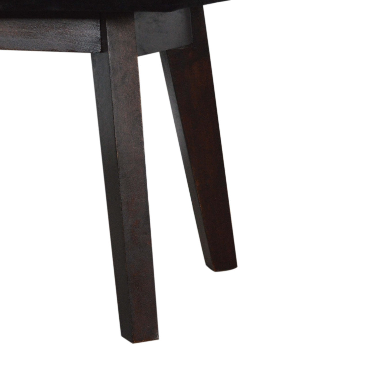 Nordic Style Black Velvet Hallway Bench