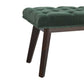 Nordic Style Emerald Velvet Hallway Bench