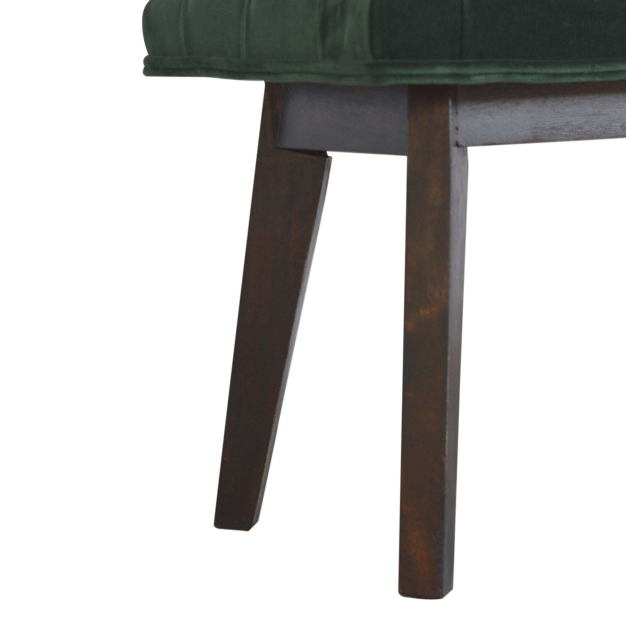 Nordic Style Emerald Velvet Hallway Bench