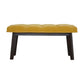 Nordic Style Mustard Velvet Hallway Bench