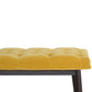 Nordic Style Mustard Velvet Hallway Bench