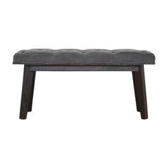 Nordic Style Grey Velvet Hallway Bench