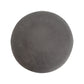 Medium Grey Velvet Footstool with Wooden Base