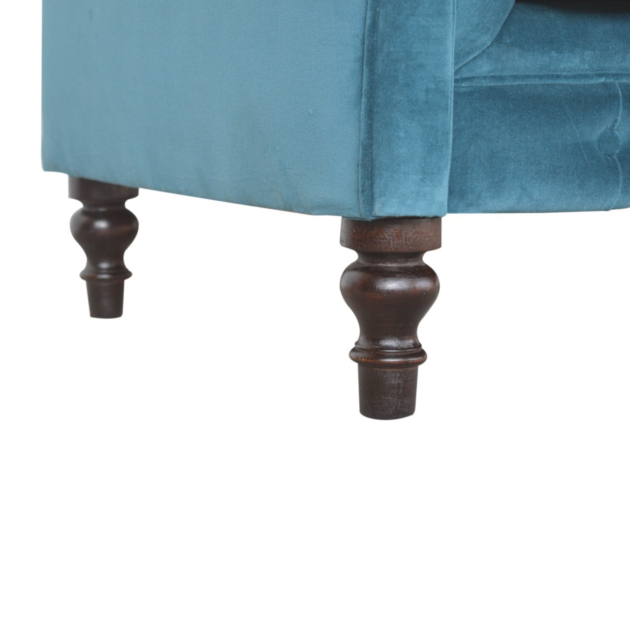 Chesterfield Dark Teal Loveseat