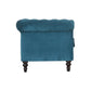 Chesterfield Dark Teal Loveseat