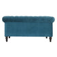 Chesterfield Dark Teal Loveseat
