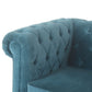 Chesterfield Teal Velvet Armchair