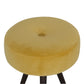 Round Tripod Footstool In Mustard Velvet
