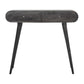 Curved Edge Console Table in Ash Black