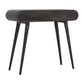 Curved Edge Console Table in Ash Black