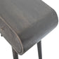Curved Edge Console Table in Ash Black