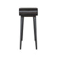 Curved Edge Console Table in Ash Black
