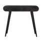 Curved Edge Console Table in Ash Black