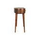 Wave Chestnut Writing Desk with 2 Drawers
