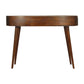 Wave Chestnut Writing Desk with 2 Drawers