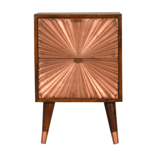 Manila Copper Bedside Table
