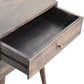 Modern Solid Wood Bedside in Ash Black